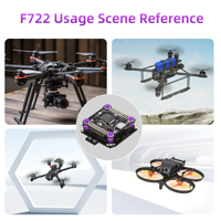 Contrôleur de vol de course Radiolink F722 avec pile ESC 4 en 1 55A, tour de vol Betaflight, firmware BF/INAV pris en charge, drone de course