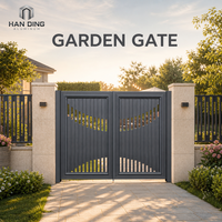 Portail de jardin de luxe en aluminium, écologique, résistant aux UV, sur mesure, thermolaqué, pour entrée de villa, sécurité renforcée, direct usine