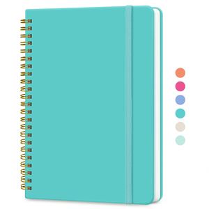 Premium A5 Spiral Bound Notebook 5x7 Size With 70 Sheets and Leather Strap Perfect for Office School Custom Logo Available - Product Image 1
