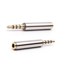 Jack universel 3.5mm 4 pôles mâle à 3.5mm femelle connecteur adaptateur jack Audio à 3 anneaux