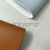 Cuir PU à grain litchi petit et lisse avec support non-tissé, épaisseur 1,3 mm, pour chaussures, sacs et ameublement