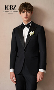 Costume pour <span class=keywords><strong>Homme</strong></span> Grande Taille Noir en Laine à Simple Boutonnage, Veston Officiel de Haute Qualité, Costume de Mariage pour <span class=keywords><strong>Homme</strong></span>, Smoking pour <span class=keywords><strong>Homme</strong></span> - Product Image 2