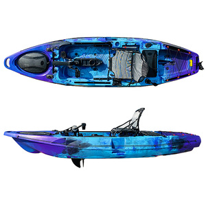 Kayak de pesca de pierna de océano barato ancho para sentarse en la parte superior de 3,3 m y 11 pies moldeado roto con pedal de propulsión - Product Image 2