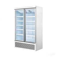Vitrine Réfrigérée Verticale à Trois Portes, Refroidissement par Air, Sans Givre, pour Plats Préparés, Gâteaux, Bœuf, Mouton, Fruits de Mer, Origine Chine