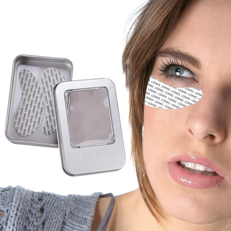 Lohas 재사용 가능한 실리콘 눈 패치 피부 치료 및 미소 리프트 주름 방지 아이 마스크 패드 주름 미세 라인
