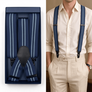 Male Long <b>Trousers</b> Elastic <b>Braces</b> High Quality <b>Men</b> Adjustable X Shape 2.5cm Width 4 Clip Solid Color Suspenders - Product Image 1