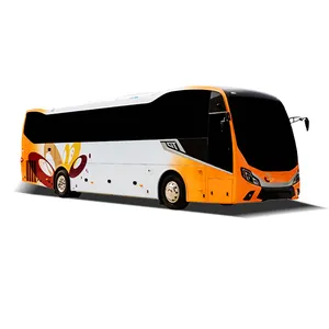 New Tourist Bus Model Low Price Luxury Coach passenger bus Flat Floor Automatic for Sale