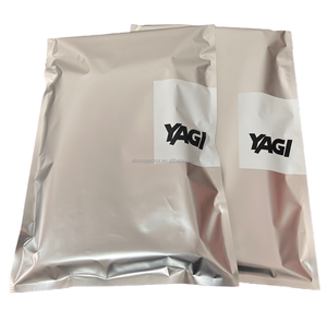 Borse da posta personalizzate in lamina argentata opaca in alluminio argento cromato borse da posta con cappuccio abbigliamento intimo confezione <span class=keywords><strong>bustine</strong></span> postali - Product Image 1