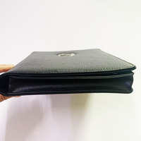 Porte-documents de voiture en cuir PU noir A4, organiseur de permis de conduire et de carte grise avec plusieurs poches transparentes pour cartes