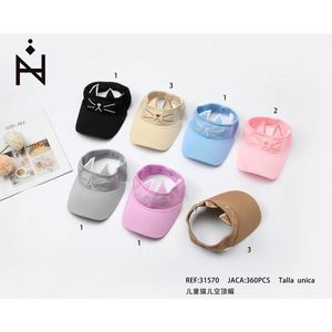 Gorra con Visera de Gato para Niños, Unisex, Talla Única, Poliéster y Algodón, Protección Solar, para Exteriores, Primavera/Verano, Visera Ajustable, Estilo con Personajes - Product Image 1