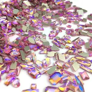 בתפזורת מעורב בצורת זכוכית Flatback Rhinestones 3d נייל אמנות קריסטל אבן Rhinestones