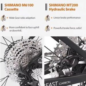 ชุดเกียร์จักรยานเสือภูเขา SAVA Fiber 12 สปีด คาร์บอน MTB รุ่น M6100 คาร์บอน M6100 จักรยานเสือภูเขา SAVA รุ่น Camp Mountain Bike Mounta - Product Image 3