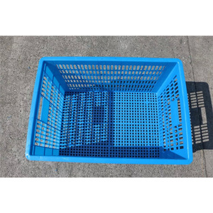 Blue Plastic Turnover <b>Crate</b> 680 <b>Stackable</b> Injection Molding Logistics Storage Box - Product Image 2