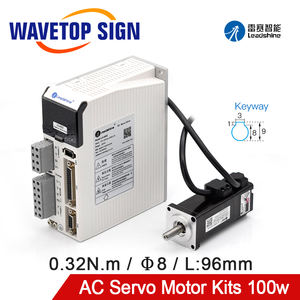 波形标志铅辉高压100瓦0.32N.<span class=keywords><strong>m</strong></span> 1A轴直径8毫米驱动器L5-400Z交流伺服电机套件 - Product Image 2