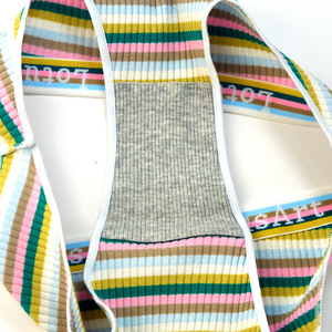OEM ODM Ropa Interior de Algodón Puro de Cintura Baja para Niñas, Bragas de Algodón a Rayas y Cuadros Transpirables con Efecto Levanta Glúteos, Bikini para Niñas - Product Image 4