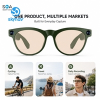 Lunettes Intelligentes IA avec Appel Double Micro, Contrôle Musical, Caméra 8MP, Enregistrement Vidéo et Stockage Intégré de 8 Go