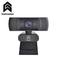 Webcam 1080P HDWeb cámara con construido en el micrófono HD 1920x1080p USB Plug n Play Web Cam pantalla de vídeo