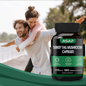 Extracto de cola de pavo de etiqueta privada de bajo precio Cápsulas de hongos de cola de pavo OEM - Product Image 2