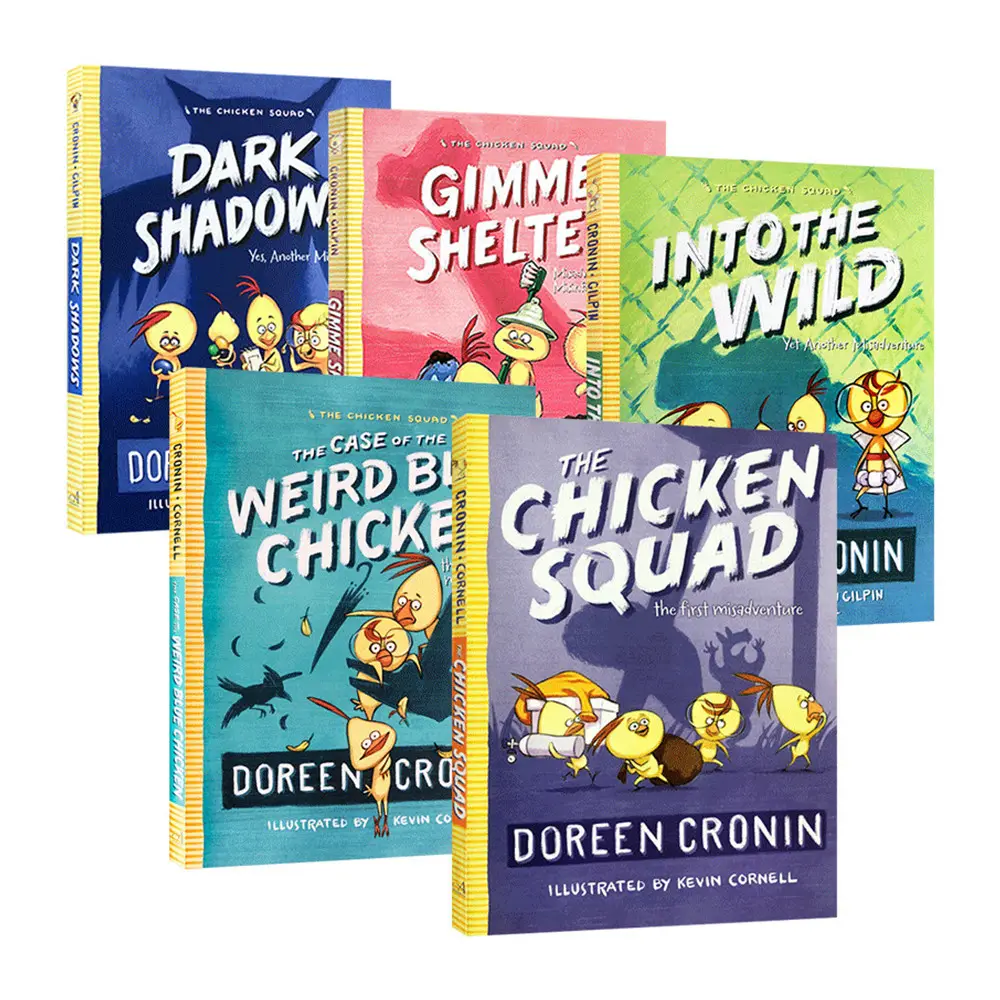 5 Books/Set The Chicken Squad Children's English Picture Story Book Set