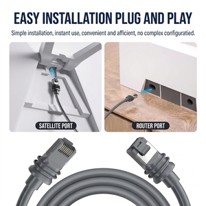 สายเคเบิลทดแทน Starlink Gen 3 Cat6 RJ45 OD6.5 กันน้ำ สำหรับเชื่อมต่ออินเทอร์เน็ตผ่านเราเตอร์ รองรับ POE V4 สำหรับเสาอากาศดาวเทียม - Product Image 5