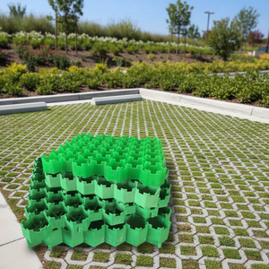 Grille de pavage en plastique HDPE, couleurs noir, vert, blanc, pour extérieur, en nid d'abeille, pour allées, stabilisateur de gravier - Product Image 3