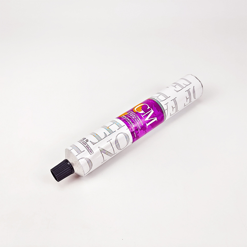 Professio<i></i>nal Manufacturer Empty Custom Pure Aluminium Material 50ml 75ml 90ml tube For Hair Dye Cream Hand Cream Face Packaging