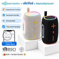 Mini Enceinte Musicale Personnalisable avec LED Colorées, Synchronisation Rythmique RGB, Son Hi-Fi, Étanche pour Fêtes au Bord de la Piscine