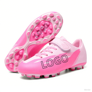 Chaussures de football roses pour filles avec doublure en maille Usine de Chine Chaussures de football pour garçons pour les sports d'hiver et d'été - Product Image 5