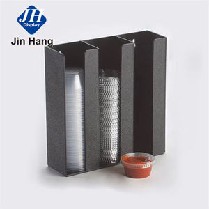 ที่ใส่แก้ว<span class=keywords><strong>กาแฟ</strong></span>แบบใช้แล้วทิ้งสีดำที่วางแก้วอะคริลิคพลาสติกสำห<span class=keywords><strong>ร</strong></span>ับ<span class=keywords><strong>ร</strong></span>้านกาแฟ - Product Image 2