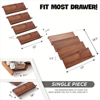 Nouvelle étagère à épices multifonctionnelle en bois à 4 niveaux avec rangement pour armoire et tiroir pour l'organisation de la cuisine