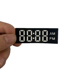 LCD Display Panel 88:88 AM PM <b>Digital</b> <b>Clock</b> Face Surface Mount Backlight Diffuser PET Protective Film - Product Image 1