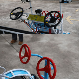 Bicicleta Eléctrica Solar con Pedaleo Asistido, Cuatrimoto de 4 Ruedas y 4 Asientos, Bicicleta Familiar de Ocio con Panel Solar para Atracciones Turísticas - Product Image 2