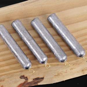 Plomb de pêche cylindrique Aohu 50G avec anneau pour la pêche à la ligne - Product Image 3