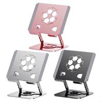 Support de tablette métallique réglable avec base rotative à 360 degrés, support de tablette pliable