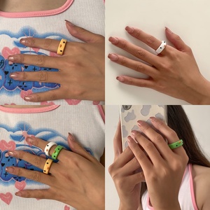 <span class=keywords><strong>Anillo</strong></span> <span class=keywords><strong>de</strong></span> <span class=keywords><strong>Rana</strong></span> con Diseño Adorable, Anillos <span class=keywords><strong>de</strong></span> Resina <span class=keywords><strong>de</strong></span> <span class=keywords><strong>Arcilla</strong></span> Polimérica para Mujer, Joyería <span class=keywords><strong>de</strong></span> Moda con Animales, Accesorios para Fiestas - Product Image 6