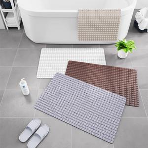 <strong>Large</strong> Odorless Non-Slip <strong>Bathmat</strong> with Suction Cups Solid Pattern Extra Long TPE Shower Mat Soft Silicone Bathtub Mat - Product Image 6