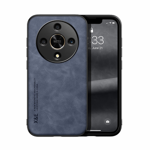 Funda de cuero de lujo para HUAWEI <span class=keywords><strong>Honor</strong></span> X9B/X8B/X7B Silky Feel Lens Funda protectora de cuero esmerilado para teléfono magnético de coche - Product Image 4