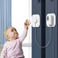 Serrures de casier à l'épreuve des enfants de sécurité de bébé simples bon marché avec le mot de passe adhésif d'armoire de fil d'acier verrouille la sécurité des enfants au réfrigérateur de tiroir
