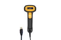 Lecteur de codes-barres USB portable, pistolet de lecture pour supermarché, scanner laser 1D, scanner filaire, scanner d'entrepôt, format A4