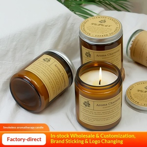 Bougie parfumée en gros pour la maison, la chambre à coucher, aide au sommeil, petite bouteille brune, parfum, coffret cadeau de vacances - Product Image 3