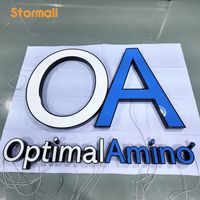 Letrero 3D con Letras de Canal LED y Transformador para Hoteles, Tiendas, Restaurantes - Letrero Publicitario con Logotipo de Marca