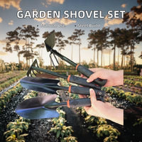 Ensemble d'outils de jardinage MB en acier de haute qualité pour planter des légumes en pot et ameublir la terre