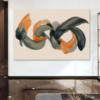 Peinture à l'huile abstraite moderne faite à la main sur toile, 40x60cm, tailles personnalisées, avec cadre intérieur, pour décoration intérieure/extérieure, vente en gros