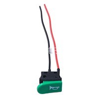 Interrupteur de klaxon universel à bouton-poussoir, type bascule, fil de 10 cm, pour moto, camion, véhicule électrique, rénovation, amélioration, plastique PA66