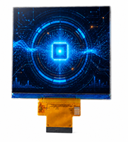 Écran LCD TFT IPS de 3,4 pouces, 480x480, interface MIPI carrée, module d'affichage pour applications industrielles embarquées, haute luminosité HD