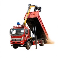 Grue télescopique Sinotruk 7 tonnes pour le chargement de marchandises, la construction, le sauvetage routier, boîte de vitesses, moteur, pompe, moteur à engrenages