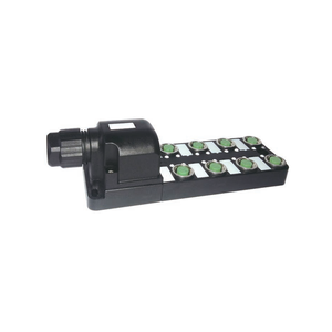 บล็อกเชื่อมต่อแบบกันน้ำ bibo SVLEC IP67 M12 5 ขา ตัวเมีย NPN PNP กล่องกระจายสัญญาณ 8 ทาง สำหรับไฟ LED วัสดุ PVC PUR พร้อมช่องต่อสาย - Product Image 1