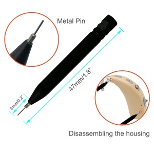 Precio barato Juego de cepillos de limpieza para audífonos <span class=keywords><strong>Limpiador</strong></span> de ventilación Cepillo de destornillador de selección de acero y lazo de cera Micro Fibercloth - Product Image 6