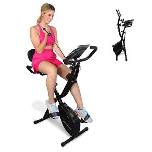 Bicicleta de ejercicio estática magnética plegable para interiores, bicicleta giratoria Mobiclinic deportiva con asiento ajustable de 4 posiciones - Product Image 1