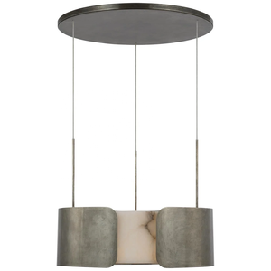Luminaires suspendus ronds en alabâtre espagnol <span class=keywords><strong>et</strong></span> laiton massif pour <span class=keywords><strong>salon</strong></span>, chandeliers en marbre naturel <span class=keywords><strong>et</strong></span> <span class=keywords><strong>noir</strong></span> - Product Image 1